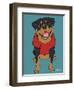 Rottweiler-Tomoyo Pitcher-Framed Giclee Print