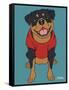 Rottweiler-Tomoyo Pitcher-Framed Stretched Canvas
