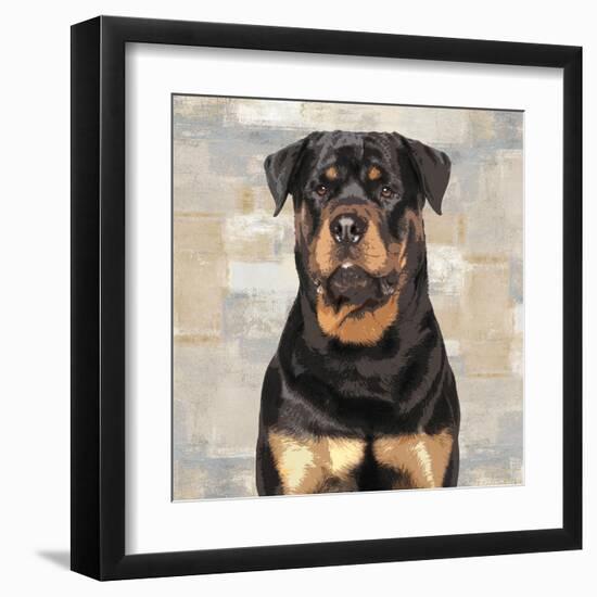 Rottweiler-Keri Rodgers-Framed Art Print