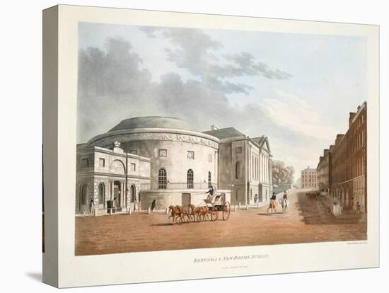 Rotunda and New Rooms, Dublin, 1795-James Malton-Stretched Canvas