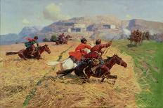 Cossacks Charging into Battle-Roubaud-Giclee Print