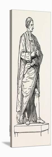 Roubiliac's Statue from the Chapel of Trinity College-null-Stretched Canvas