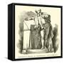 Roubiliac's Statue of Shakespeare-null-Framed Stretched Canvas