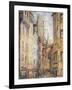Rouen, a Street by the Church; Rouen, Rue Avec L'Eglise, C.1920-Gustave Loiseau-Framed Giclee Print
