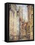 Rouen, a Street by the Church; Rouen, Rue Avec L'Eglise, C.1920-Gustave Loiseau-Framed Stretched Canvas