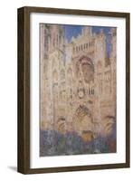 Rouen Cathedral at Sunset, 1892-1894-Claude Monet-Framed Giclee Print