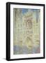 Rouen Cathedral at Sunset, 1894-Claude Monet-Framed Giclee Print