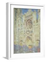 Rouen Cathedral at Sunset, 1894-Claude Monet-Framed Giclee Print