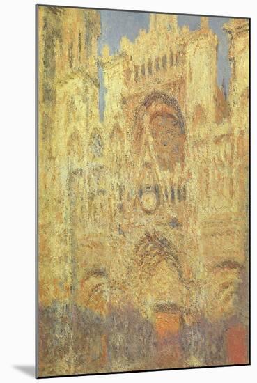 Rouen Cathedral at Sunset, 1894-Claude Monet-Mounted Giclee Print