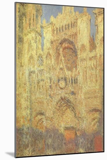 Rouen Cathedral at Sunset, 1894-Claude Monet-Mounted Giclee Print