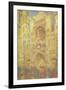 Rouen Cathedral at Sunset, 1894-Claude Monet-Framed Giclee Print