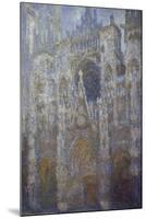 Rouen Cathedral, Blue Harmony, Morning Sunlight, 1893-Claude Monet-Mounted Art Print