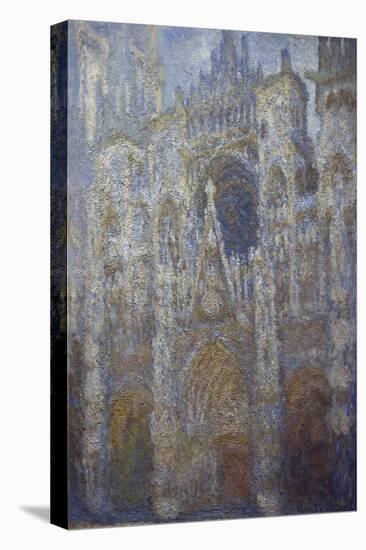 Rouen Cathedral, Blue Harmony, Morning Sunlight, 1893-Claude Monet-Stretched Canvas