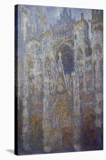 Rouen Cathedral, Blue Harmony, Morning Sunlight, 1893-Claude Monet-Stretched Canvas