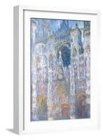 Rouen Cathedral, Blue Harmony, Morning Sunlight, 1894-Claude Monet-Framed Giclee Print