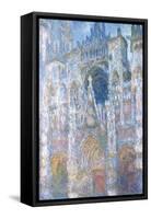 Rouen Cathedral, Blue Harmony, Morning Sunlight, 1894-Claude Monet-Framed Stretched Canvas