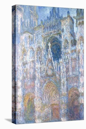 Rouen Cathedral, Blue Harmony, Morning Sunlight, 1894-Claude Monet-Stretched Canvas