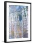 Rouen Cathedral, Blue Harmony, Morning Sunlight, 1894-Claude Monet-Framed Giclee Print