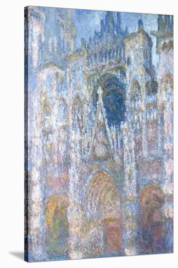 Rouen Cathedral, Blue Harmony, Morning Sunlight, 1894-Claude Monet-Stretched Canvas