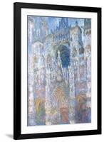 Rouen Cathedral, Blue Harmony, Morning Sunlight, 1894-Claude Monet-Framed Giclee Print