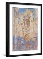 Rouen Cathedral, Effects of Sunlight, Sunset, 1892-Claude Monet-Framed Giclee Print