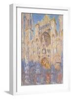 Rouen Cathedral, Effects of Sunlight, Sunset, 1892-Claude Monet-Framed Giclee Print