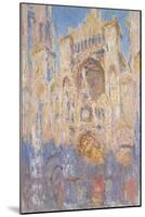 Rouen Cathedral, Effects of Sunlight, Sunset, 1892-Claude Monet-Mounted Giclee Print