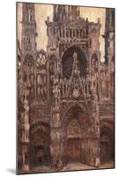 Rouen Cathedral, Evening Effect, Harmony in Brown-Claude Monet-Mounted Art Print