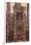 Rouen Cathedral, Evening Effect, Harmony in Brown-Claude Monet-Framed Art Print