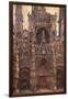 Rouen Cathedral, Evening Effect, Harmony in Brown-Claude Monet-Framed Art Print