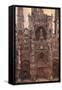 Rouen Cathedral, Evening Effect, Harmony in Brown-Claude Monet-Framed Stretched Canvas