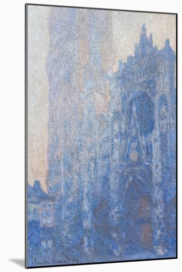 Rouen Cathedral Fa§Ade and Tour D'albane (Morning Effect) by Claude Monet-Claude Monet-Mounted Premium Giclee Print