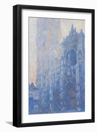 Rouen Cathedral Fa§Ade and Tour D'albane (Morning Effect) by Claude Monet-Claude Monet-Framed Giclee Print