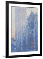 Rouen Cathedral Fa§Ade and Tour D'albane (Morning Effect) by Claude Monet-Claude Monet-Framed Giclee Print