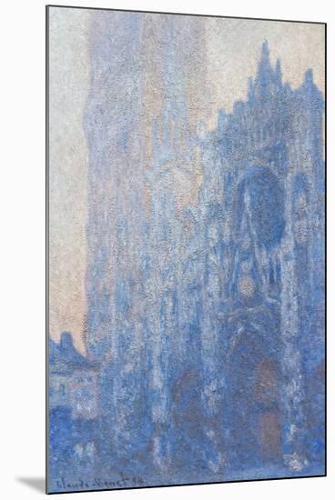 Rouen Cathedral Fa§Ade and Tour D'albane (Morning Effect) by Claude Monet-Claude Monet-Mounted Giclee Print