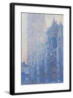 Rouen Cathedral Fa§Ade and Tour D'albane (Morning Effect) by Claude Monet-Claude Monet-Framed Giclee Print