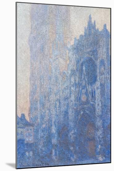 Rouen Cathedral Fa§Ade and Tour D'albane (Morning Effect) by Claude Monet-Claude Monet-Mounted Giclee Print