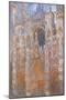 Rouen Cathedral, Full Sunlight Harmony in Blue-Claude Monet-Mounted Art Print
