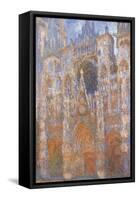 Rouen Cathedral, Full Sunlight Harmony in Blue-Claude Monet-Framed Stretched Canvas