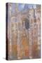 Rouen Cathedral, Full Sunlight Harmony in Blue-Claude Monet-Stretched Canvas