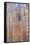 Rouen Cathedral, Full Sunlight Harmony in Blue-Claude Monet-Framed Stretched Canvas