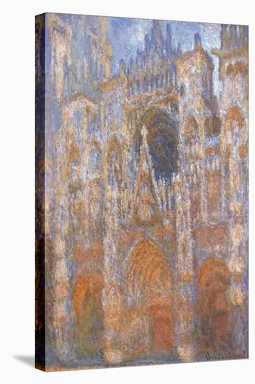 Rouen Cathedral, Full Sunlight Harmony in Blue-Claude Monet-Stretched Canvas