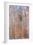 Rouen Cathedral, Full Sunlight Harmony in Blue-Claude Monet-Framed Art Print