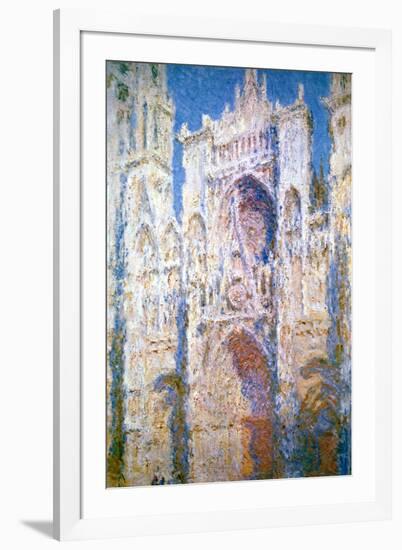 Rouen Cathedral, Harmony in Blue and Gold, 1894-Claude Monet-Framed Giclee Print