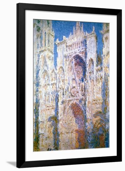 Rouen Cathedral, Harmony in Blue and Gold, 1894-Claude Monet-Framed Giclee Print