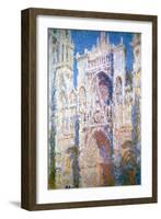 Rouen Cathedral, Harmony in Blue and Gold, 1894-Claude Monet-Framed Giclee Print