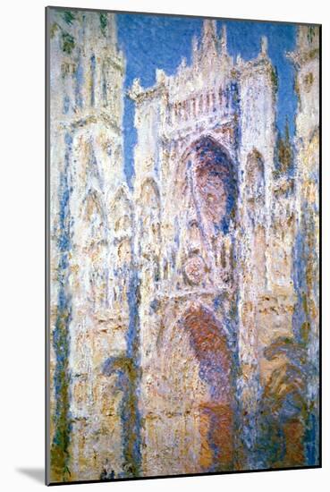 Rouen Cathedral, Harmony in Blue and Gold, 1894-Claude Monet-Mounted Giclee Print