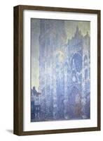 Rouen Cathedral, Harmony in White, Morning Light (Harmonie Blanche), 1893-Claude Monet-Framed Giclee Print