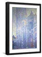 Rouen Cathedral, Harmony in White, Morning Light (Harmonie Blanche), 1893-Claude Monet-Framed Giclee Print