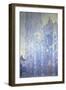 Rouen Cathedral, Harmony in White, Morning Light (Harmonie Blanche), 1893-Claude Monet-Framed Premium Giclee Print
